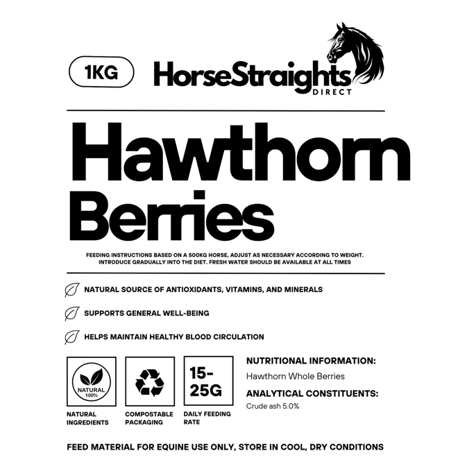 Additional Image for Horse Straights Direct Hawthorn Whole Berries - 1 Kg