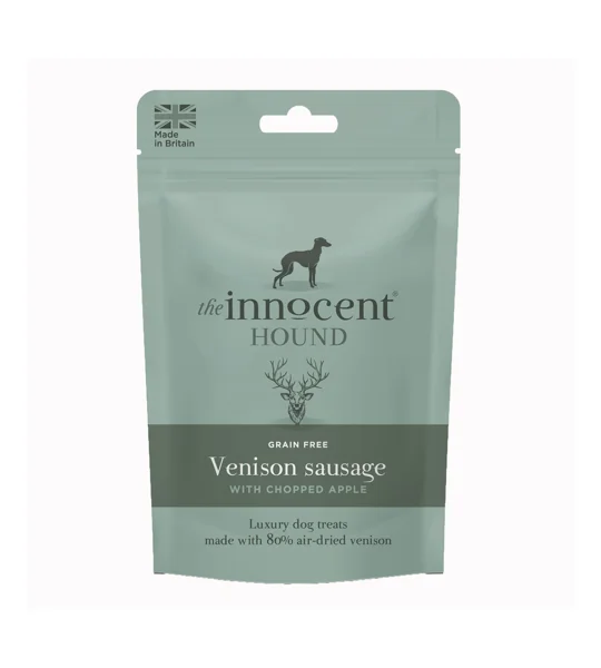 The Innocent Hound Venison Sausage With Chopped Apple Treats