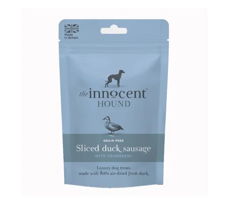 The Innocent Hound Sliced Duck Sausage With Cranberry Treats