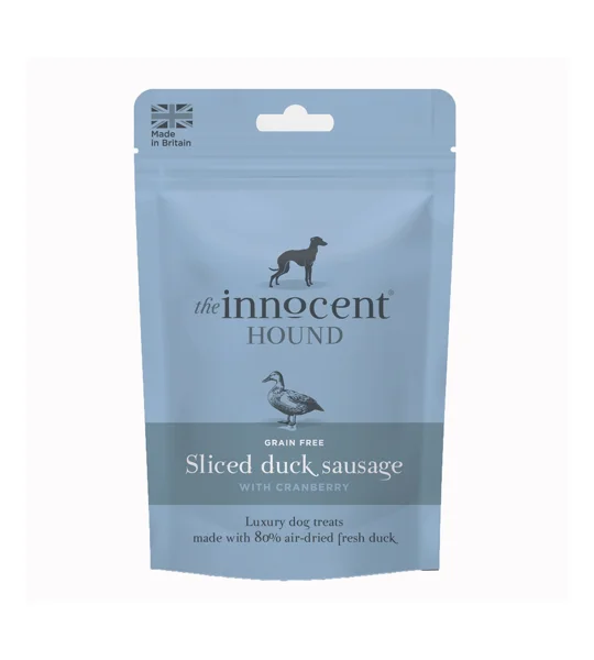 The Innocent Hound Sliced Duck Sausage With Cranberry Treats