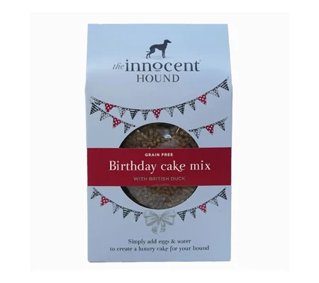 The Innocent Hound Birthday Cake Mix With British Duck