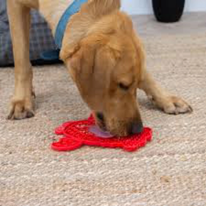 Additional Image for Ancol Orva Lick Lobster Lick Mat Red - 23 Cm