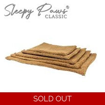 Ancol Sleepy Paws Flat Pad Teddy Fleece Beige