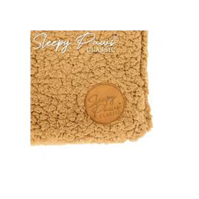 Additional Image for Ancol Sleepy Paws Flat Pad Teddy Fleece Beige