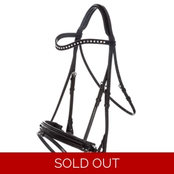 Imperial Riding Snaffle Bridle IRHDi Layla Black Lack/Chrystal