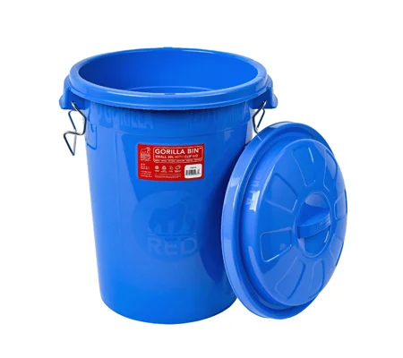Red Gorilla Bin with Clip Lid Blue - 30 Lt