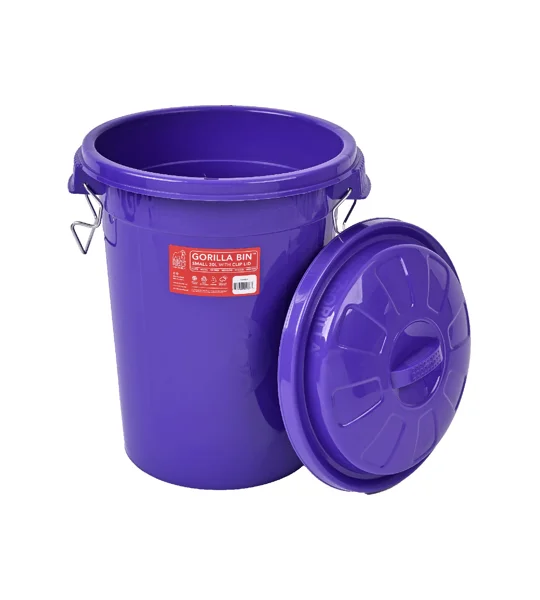 Red Gorilla Bin with Clip Lid Purple - 30 Lt