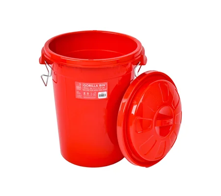 Red Gorilla Bin with Clip Lid Red - 30 Lt
