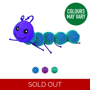 KONG Cat Nibble Critter Catnipillar Assorted Colours