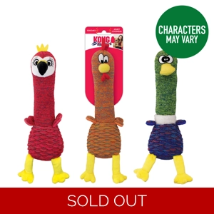 KONG Shakers Cuckoos Assorted Characters - Medium