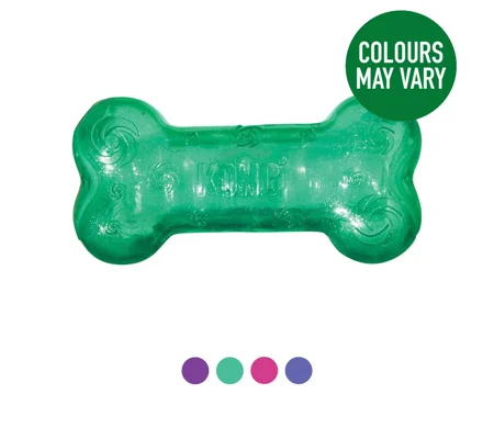 KONG Squeezz Crackle Bone Assorted Colours - Medium
