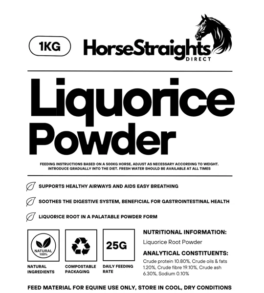 Horse Straights Direct Liquorice Powder - 1 Kg