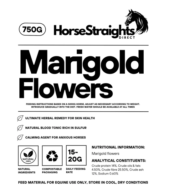 Horse Straights Direct Marigold Flowers - 750 Gm