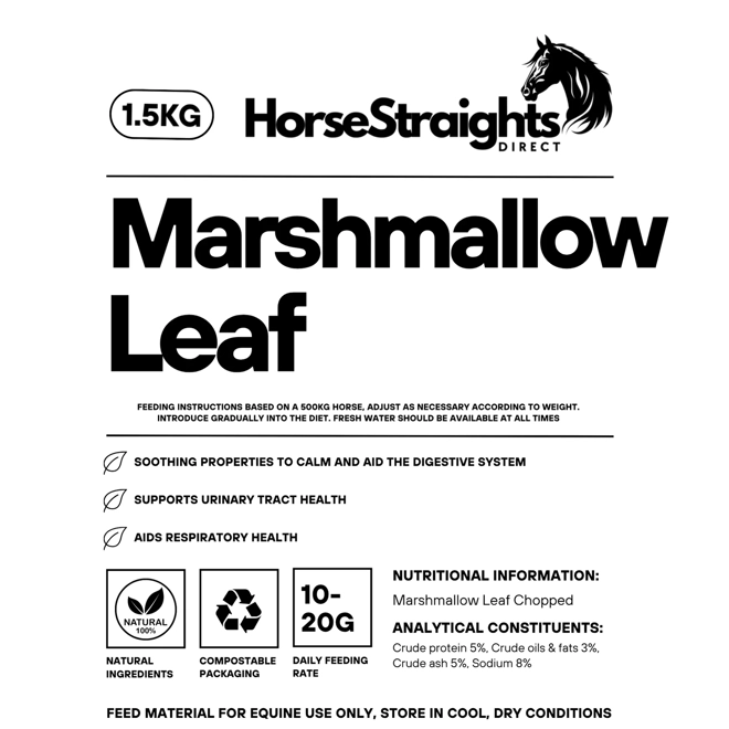 Additional Image for Horse Straights Direct Marshmallow Leaf Chopped - 500 Gm