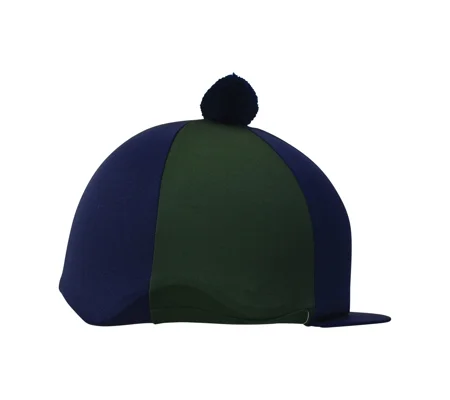 Hy Two Tone Lycra Silks with Bobble - Navy/Green
