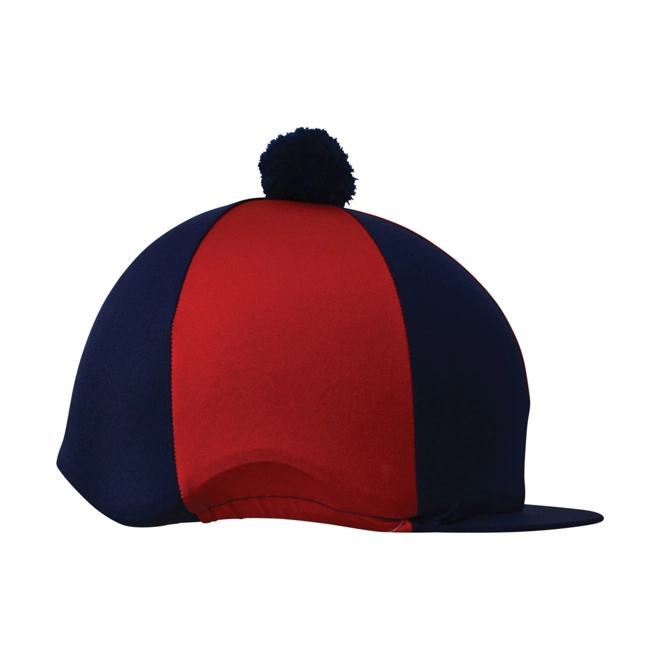 product Image for Hy Two Tone Lycra Silks with Bobble - Navy/Red