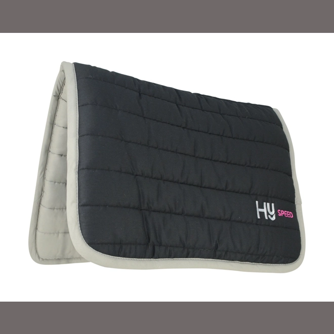 product Image for Hy Equestrian Reversible Two Colour Saddle Pad - Black/Grey - One Size