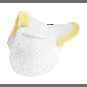 Hy Equestrian Fab Fleece Lined Numnah - White