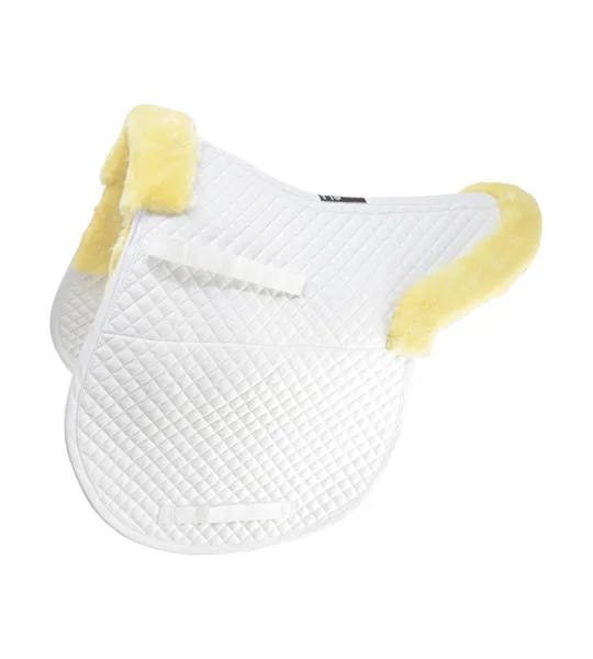 Hy Equestrian Fab Fleece Lined Numnah - White