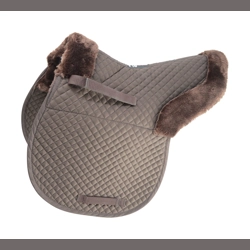 Hy Equestrian Fab Fleece Lined Numnah - Brown