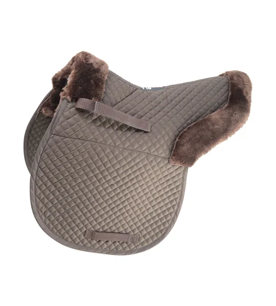Hy Equestrian Fab Fleece Lined Numnah - Brown