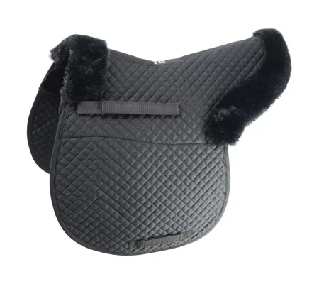 Hy Equestrian Fab Fleece Lined Numnah - Black