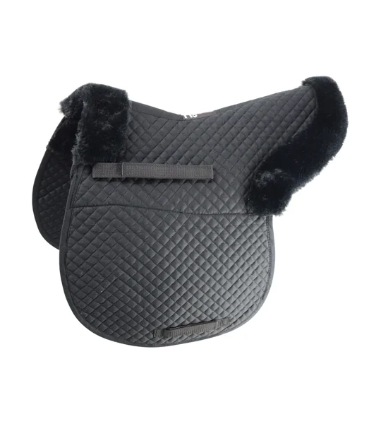 Hy Equestrian Fab Fleece Lined Numnah - Black