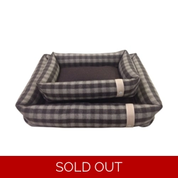 Companion Country Snuggle Dog Bed - Large - Chocolate Check