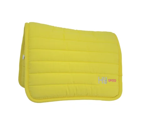 Hy Equestrian Neon Reversible Comfort Pad - Bright Yellow - One Size