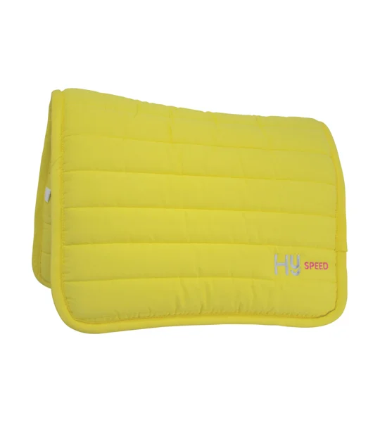 Hy Equestrian Neon Reversible Comfort Pad - Bright Yellow - One Size