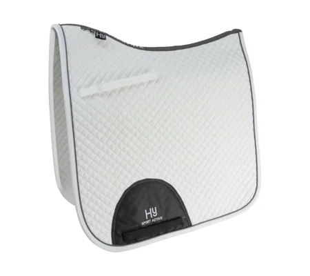 Hy Sport Active Dressage Saddle Pad - White