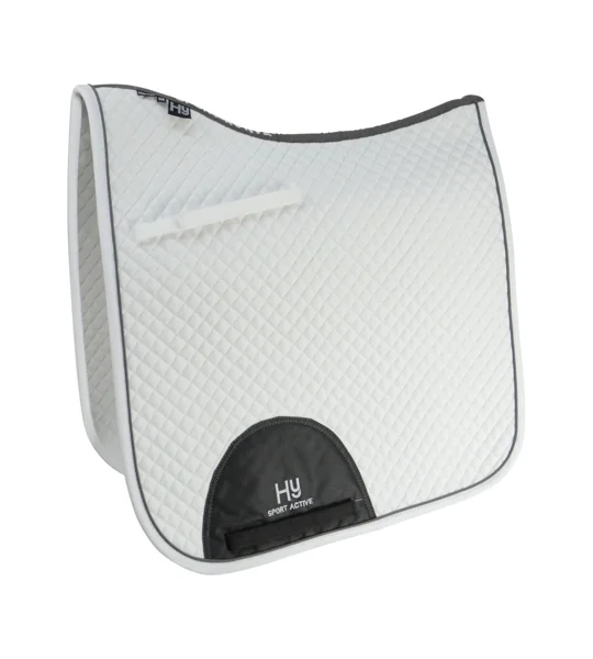 Hy Sport Active Dressage Saddle Pad - White