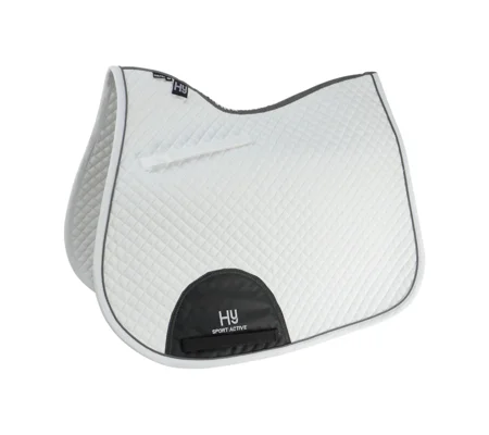 Hy Sport Active GP Saddle Pad - White