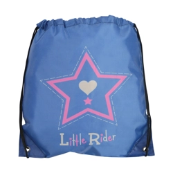 Riding Star Drawstring Bag by Little Rider - Deep Water Blue - 33 x 43cm