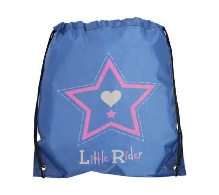 Riding Star Drawstring Bag by Little Rider - Deep Water Blue - 33 x 43cm