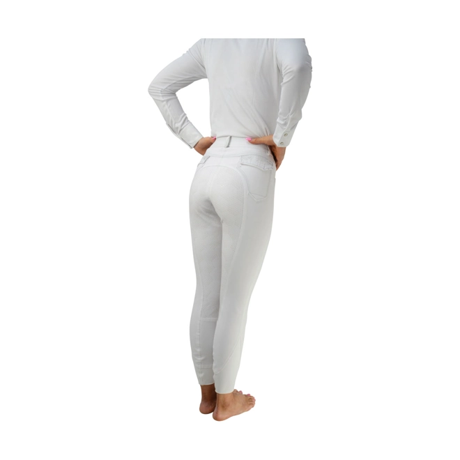 Additional Image for Hy Equestrian  Highgrove Ladies Breeches - White