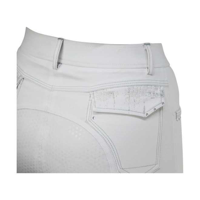 Additional Image for Hy Equestrian  Highgrove Ladies Breeches - White