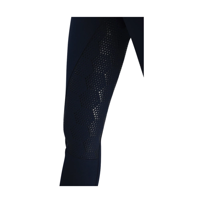Additional Image for Hy Equestrian Highgrove Ladies Breeches - Navy/Silver