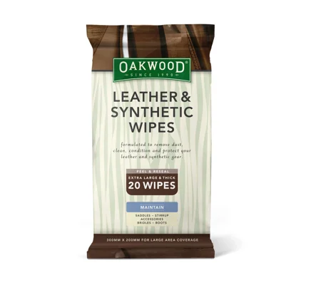 Oakwood Leather and Synthetic Wipes - 20 Wipes - 200 x 300mm
