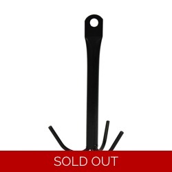 Perry Equestrian 3 Prong Tack Hook - Black