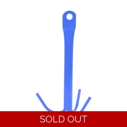Perry Equestrian 3 Prong Tack Hook - Blue