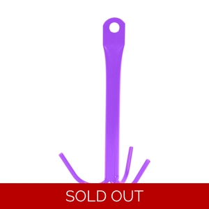 Perry Equestrian 3 Prong Tack Hook - Purple