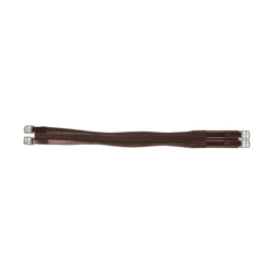Hy Equestrian Leather Padded Atherstone Girth - Elasticated One End - Brown