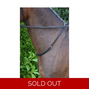 Hy Equestrian Leather Neck Strap - Brown - 60