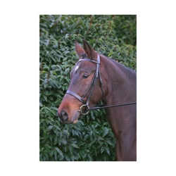 Hy Equestrian Hunter Bridle with Rubber Grip Reins - Brown