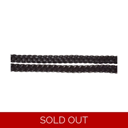 Hy Equestrian Plaited Reins - Black - Pony 1/2