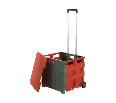 GPC Folding Box Truck - With lid. Red/Grey G1042Y