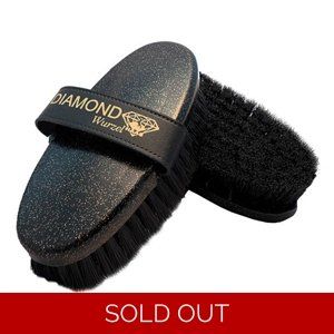 Haas Diamond Gloss Brush - Black Glitter