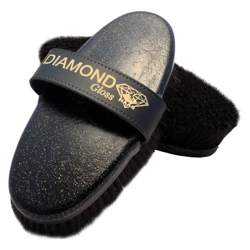 Haas Diamond Gloss Brush - Black Glitter - Irritation Bristles