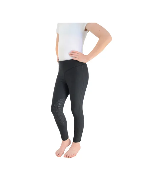 Hy Equestrian Blizzard Children's Softshell Riding Tights - Black